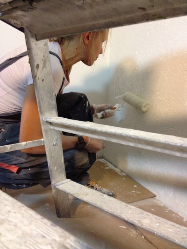 Maalari maalasi taloa/ Painting it white